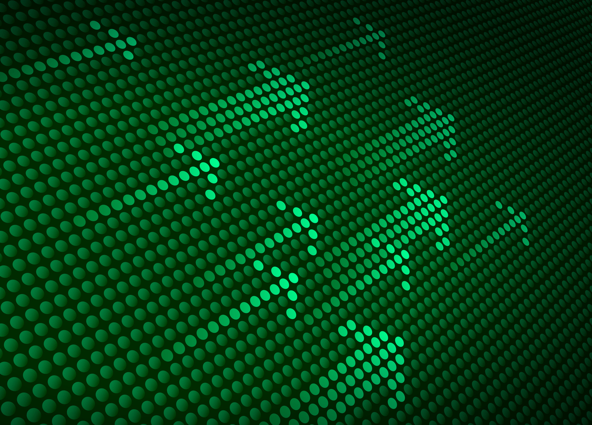 Green arrows background