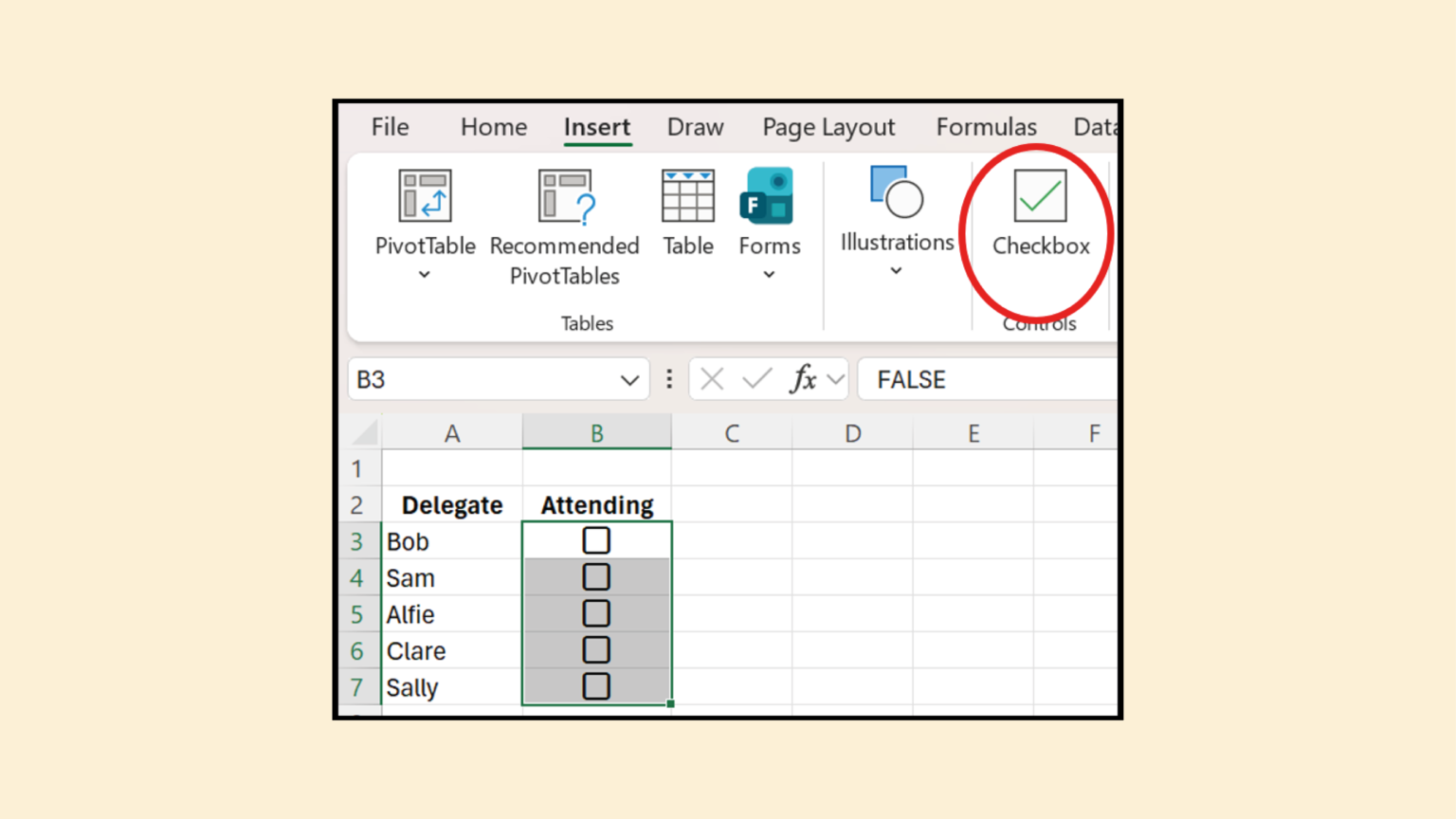 Excel Spreadsheets: Checkboxes - Executive Support Magazine